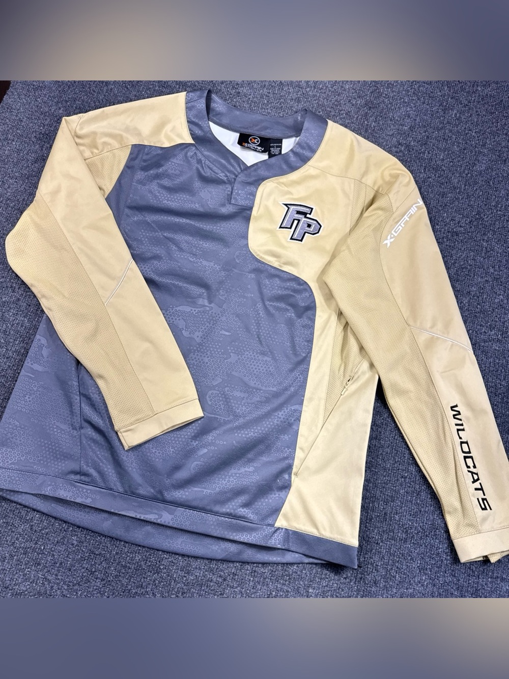 X Grain Sportswear Shirt Men's  L Baseball Long Sleeve Pullover Athletic Dad